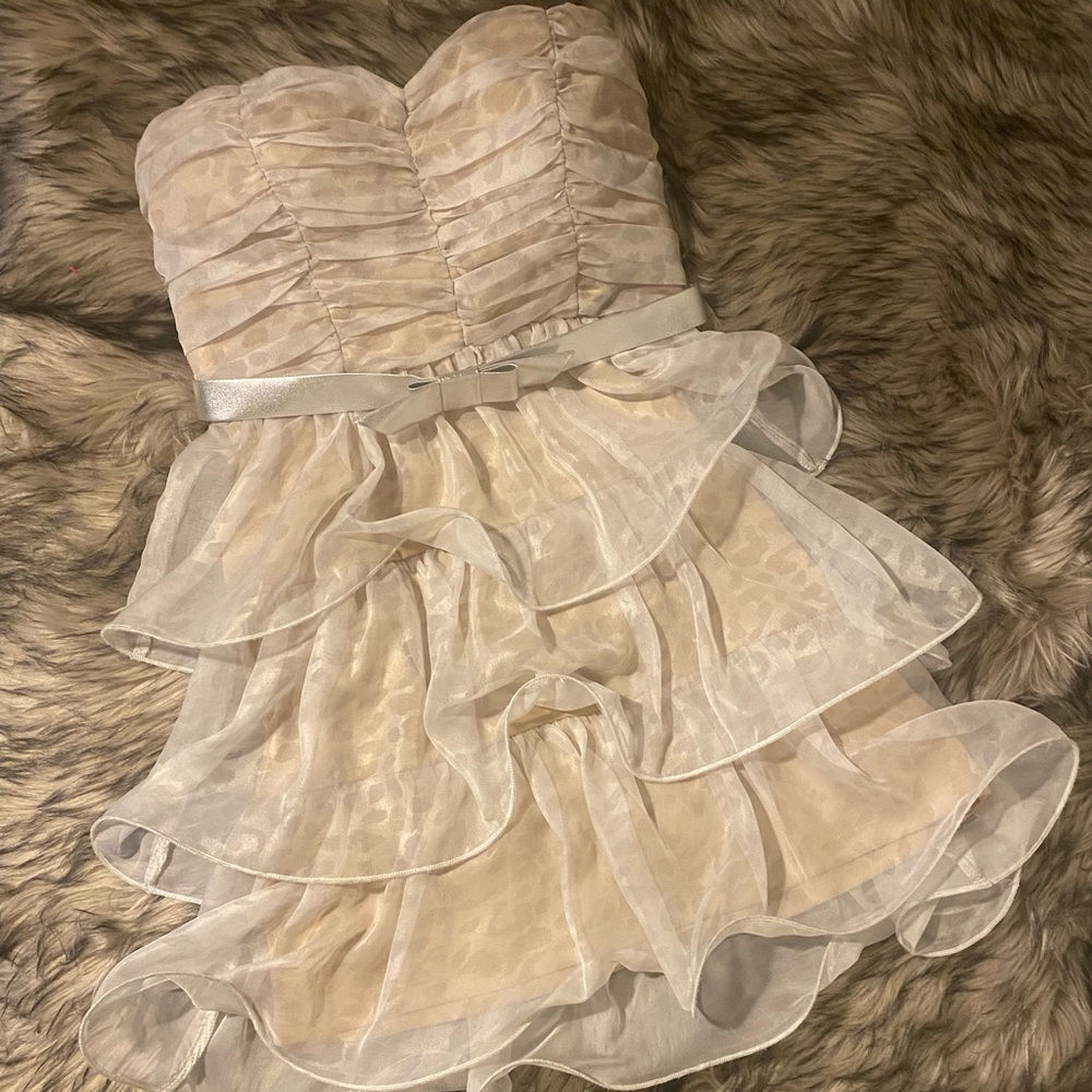 As U Wish Strapless Layered Dress | Size 3